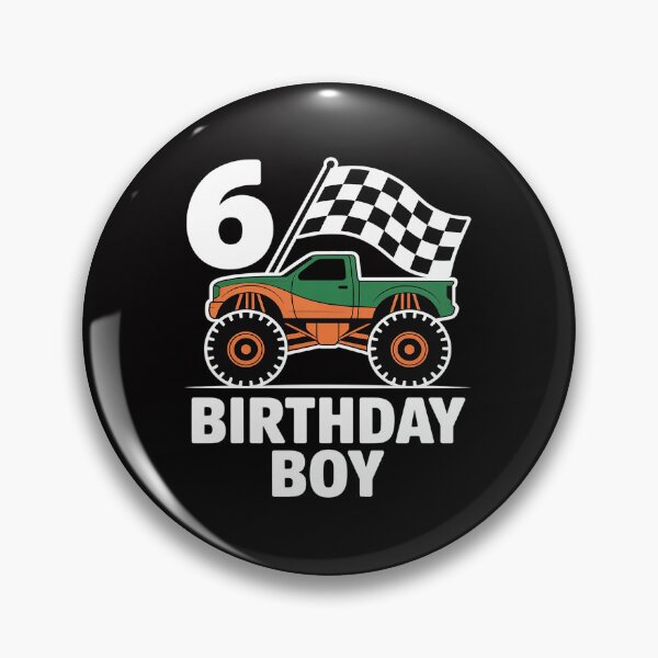 Item preview, Birthday Monster Truck 6 Year Old Boys 6th Party designed and sold by jewellmeyers.