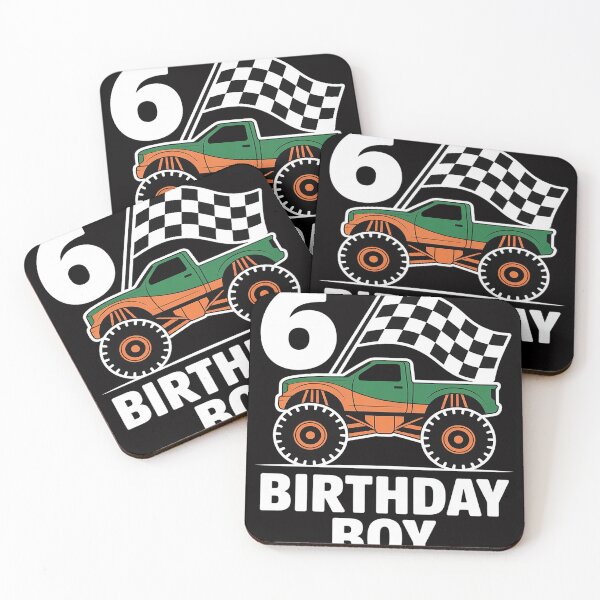 Item preview, Birthday Monster Truck 6 Year Old Boys 6th Party designed and sold by jewellmeyers.