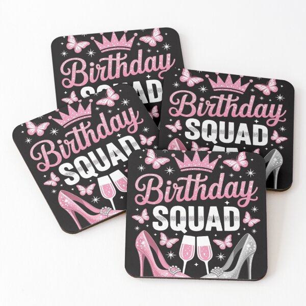 Item preview, Birthday Squad Purple Butterflies High Heels Diva Squad designed and sold by jewellmeyers.