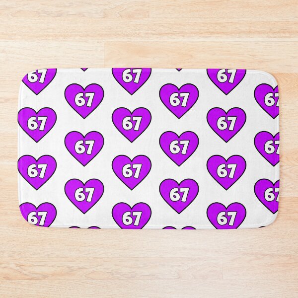 Item preview, Heart 67,Purple Six Seven Outline designed and sold by Memes N Lore .