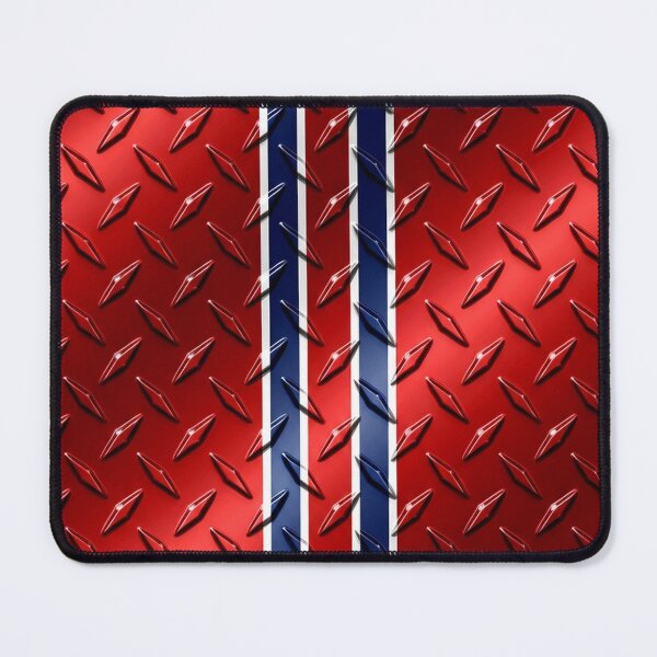 Item preview, Forged Tread: 4-Way Industrial Steel PHONE CASE (RED - BLUE and WHITE RACING) designed and sold by CleverCulture.