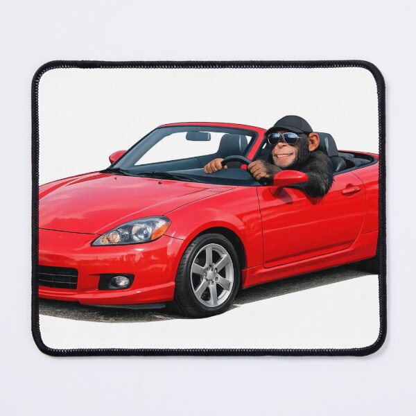 Item preview, Monkey driving a sports car designed and sold by IEKdesigns.