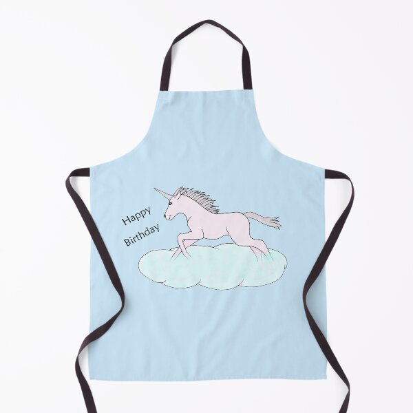 Item preview, Pink Unicorn Galloping Through the Sky for a Happy Birthday designed and sold by JoyousArt4u.