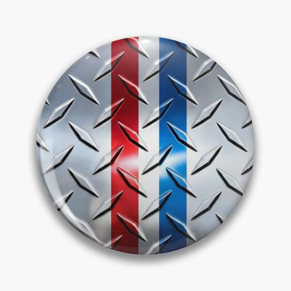 Item preview, Forged Tread: 4-Way Industrial Steel PHONE CASE (CHROME - RED WHITE and BLUE RACING)  designed and sold by CleverCulture.