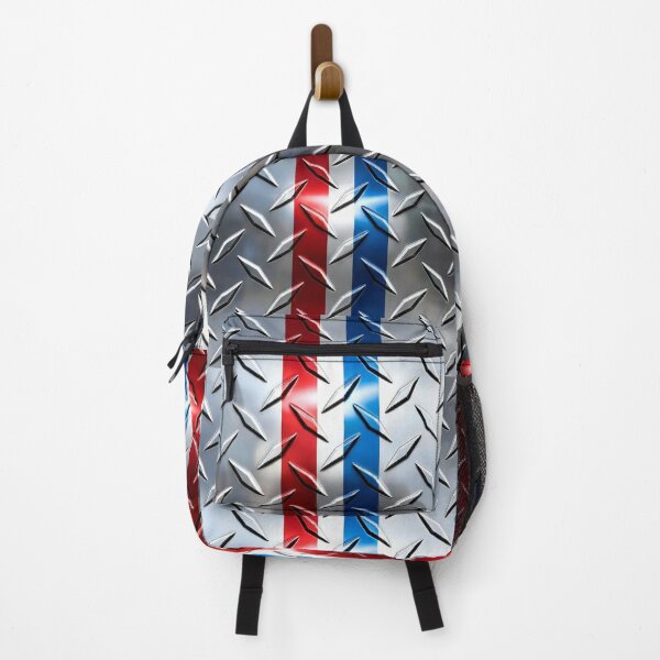 Item preview, Forged Tread: 4-Way Industrial Steel PHONE CASE (CHROME - RED WHITE and BLUE RACING)  designed and sold by CleverCulture.