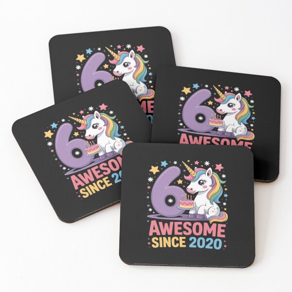 Item preview, 6 Year Old Girl Awesome Since 2020 Unicorn 6th Birthday Girl designed and sold by traceydowns.