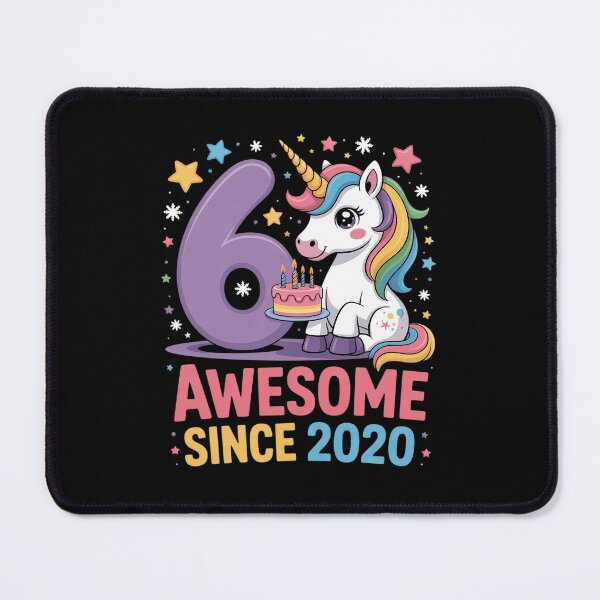 Item preview, 6 Year Old Girl Awesome Since 2020 Unicorn 6th Birthday Girl designed and sold by traceydowns.