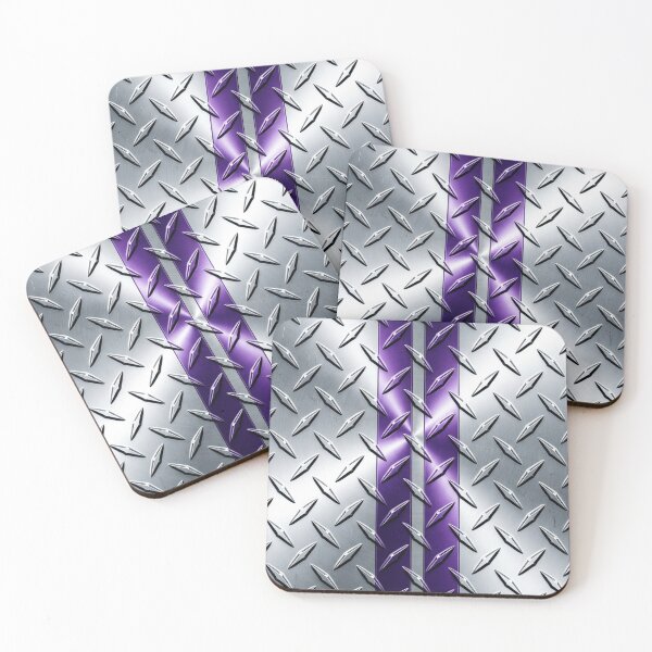 Item preview, Forged Tread: 4-Way Industrial Steel PHONE CASE (PURPLE RACING)  designed and sold by CleverCulture.