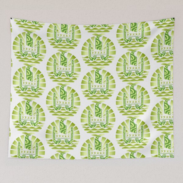 Item preview, Flag of French Polynesia (green) designed and sold by Nesian-Tahiti.