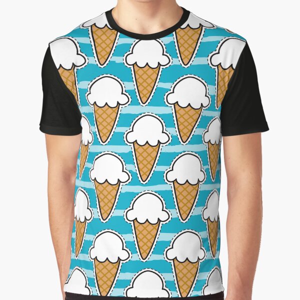 Cute Ice Cream Pop Art Design Back to School Accessories Graphic T-Shirt