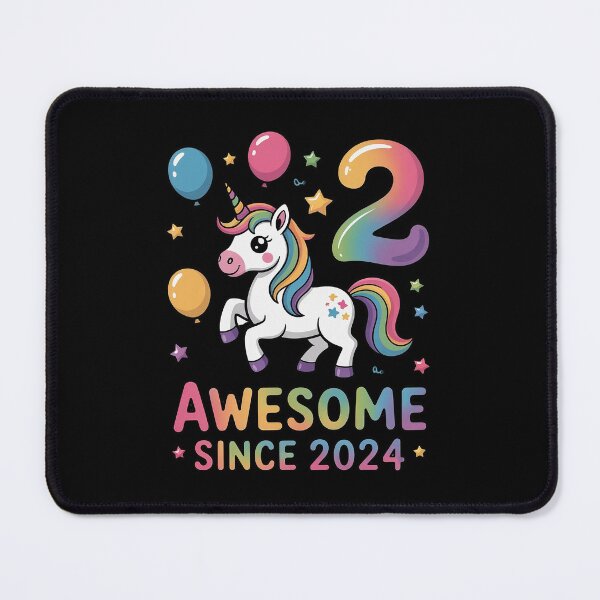 Item preview, 2 Year Old Girl Awesome Since 2024 Unicorn 2nd Birthday Girl designed and sold by traceydowns.