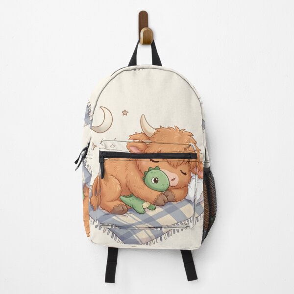 Item preview, Baby Boy Highland Cow Dreaming designed and sold by HumTumMe.