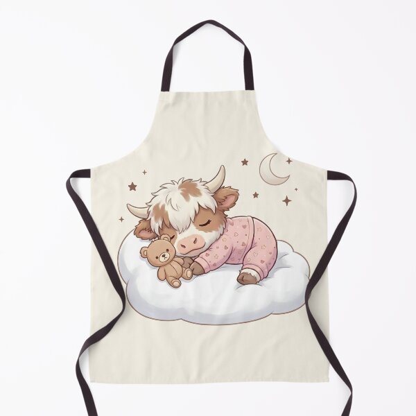 Item preview, Baby Girl Highland Cow Dreaming designed and sold by HumTumMe.
