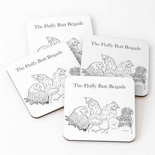Item preview, The Fluffy Butt Brigade designed and sold by Whistling Pine Designs.