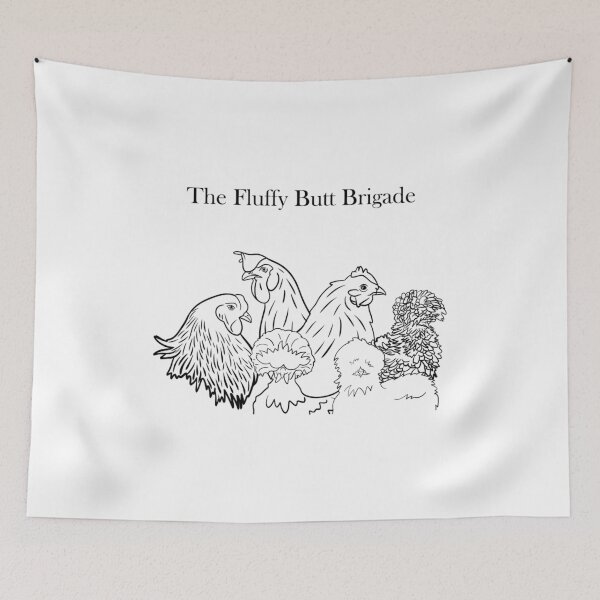 Item preview, The Fluffy Butt Brigade designed and sold by Whistling Pine Designs.