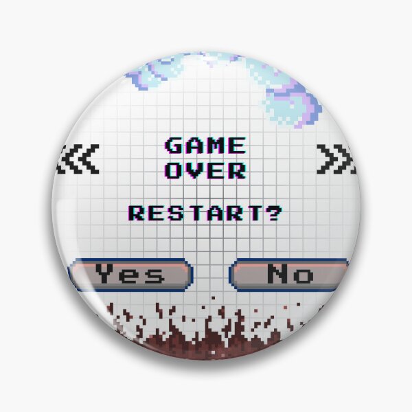 Item preview, Game Over, Restart? designed and sold by VenusXOXO.