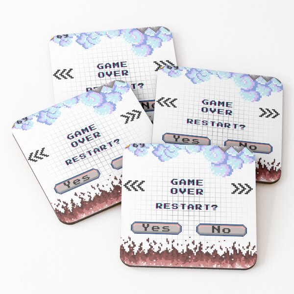 Item preview, Game Over, Restart? designed and sold by VenusXOXO.