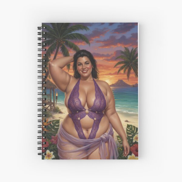 Item preview,  big beautiful  women  latin lady at the beach in noon designed and sold by Chubby Chase.