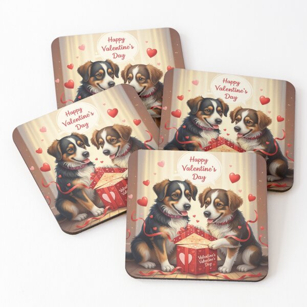 Item preview, Dogs Sharing A Love Gift designed and sold by PetJoyPrintsCO.