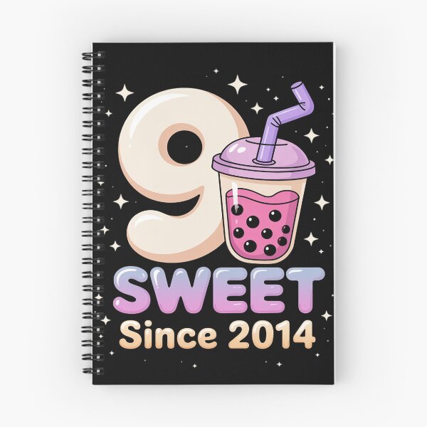 Item preview, 9 Years Old Birthday Bubble Tea Boba Lover Anime Kawaii Kids designed and sold by KristieRamsey.