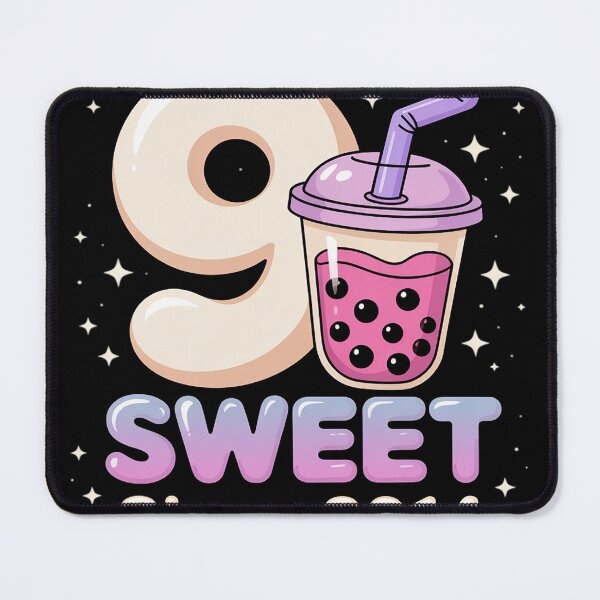 Item preview, 9 Years Old Birthday Bubble Tea Boba Lover Anime Kawaii Kids designed and sold by KristieRamsey.