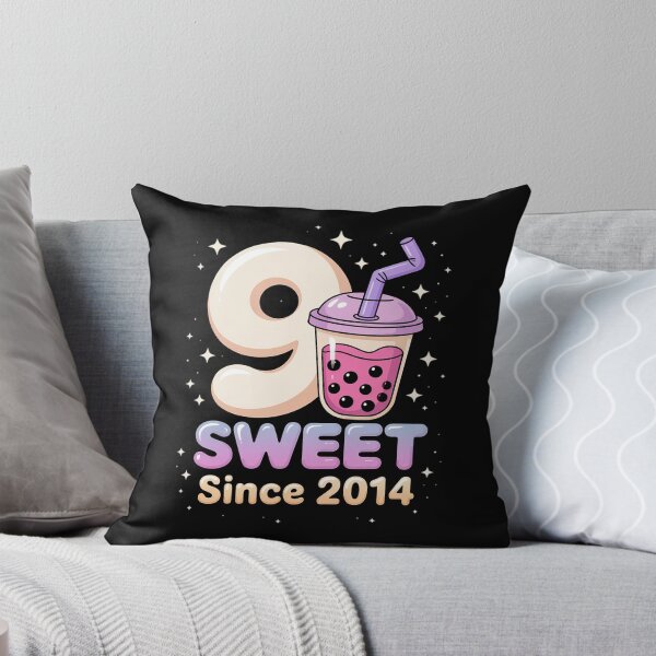 Item preview, 9 Years Old Birthday Bubble Tea Boba Lover Anime Kawaii Kids designed and sold by KristieRamsey.