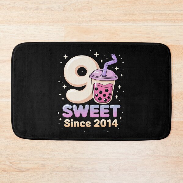 Item preview, 9 Years Old Birthday Bubble Tea Boba Lover Anime Kawaii Kids designed and sold by KristieRamsey.