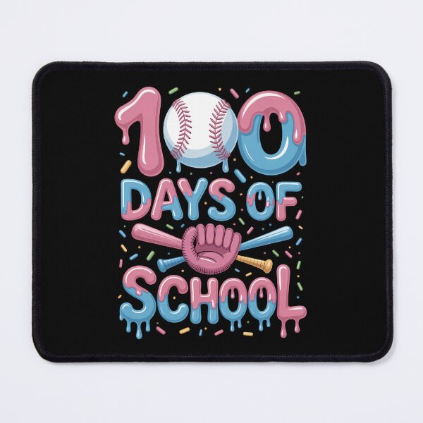 Item preview, 100 Days of School Baseball Ice Cream Drip designed and sold by Morphologiona.