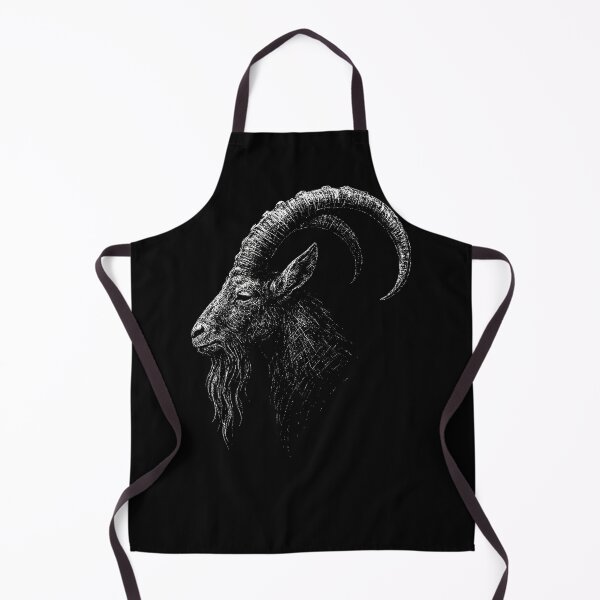 Item preview, Occult Ibex Goat – Dark Satanic Black Metal Art designed and sold by Mortisigil.
