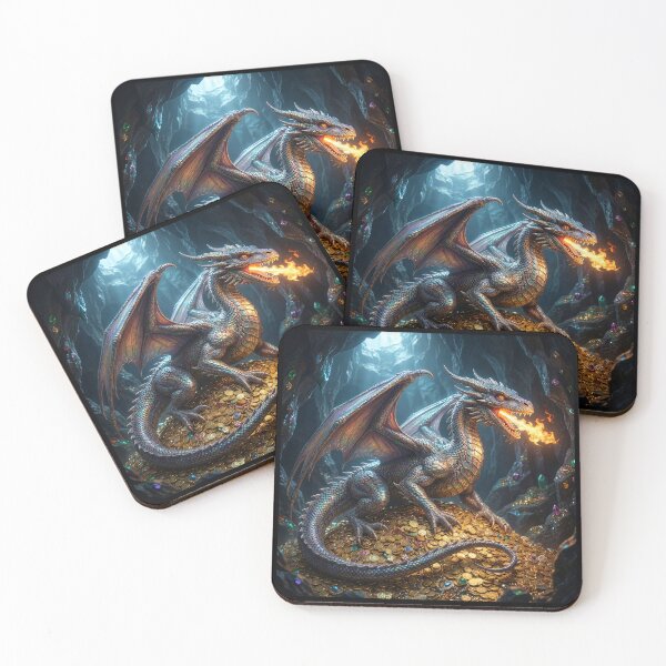 Item preview, Dragon with Its Hoard of Gold designed and sold by Tridentulus.