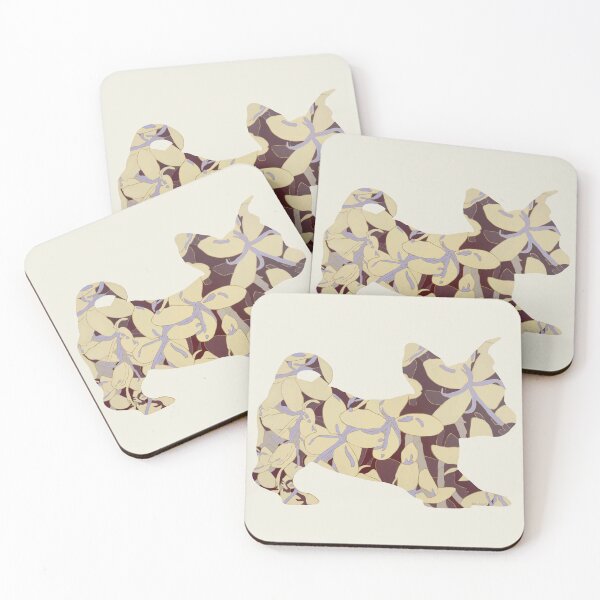 Item preview, Gambit Jack Russell Pug – Buttertfly Bush, Floral Dog designed and sold by hayleygpaints.