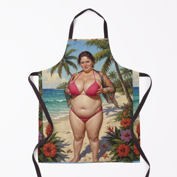 Item preview, Mature big beautiful women latin lady at the beach designed and sold by Chubby Chase.