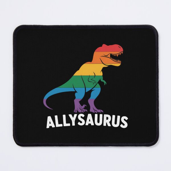 Item preview, Allysaurus Dinosaur in Rainbow Flag for Ally LGBT Pride designed and sold by Morphologiona.