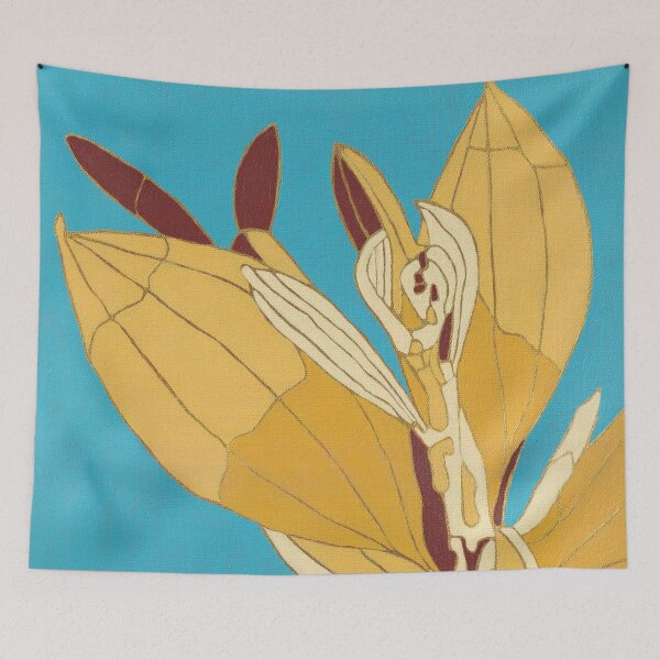 Item preview, Soapbrush Wattle (Acacia holosericea) – Contemporary Botanical Painting designed and sold by hayleygpaints.