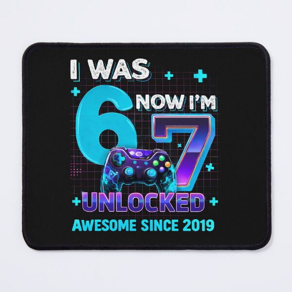 Item preview, I Was 6 Now I’m 7 Gaming Birthday Boy Design Awesome Since 2019 Gifts For Boys Kids designed and sold by ArmyAbodo.