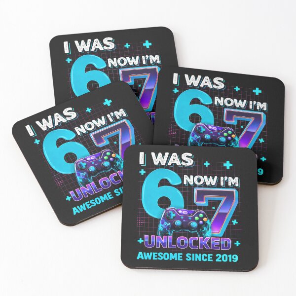 Item preview, I Was 6 Now I’m 7 Gaming Birthday Boy Design Awesome Since 2019 Gifts For Boys Kids designed and sold by ArmyAbodo.