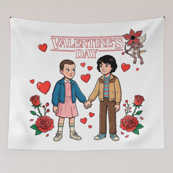 Item preview, TV Series Stranger Portrait –  Love Characters Art (7) designed and sold by WallaceSilvaART.
