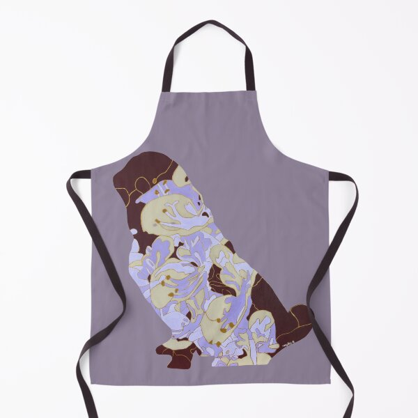 Item preview, Marley Pug – Silver Spur, Floral Purple Botanical Dog designed and sold by hayleygpaints.