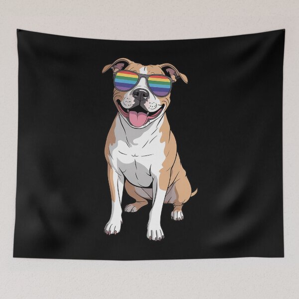 Item preview, Dog LGBT Pride Flag Rainbow Lesbian Bisexual Transgender Dog designed and sold by Morphologiona.