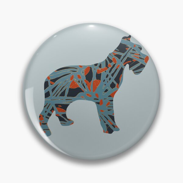 Item preview, Abstract Dog Silhouette with Bottlebrush Inspired Pattern designed and sold by hayleygpaints.