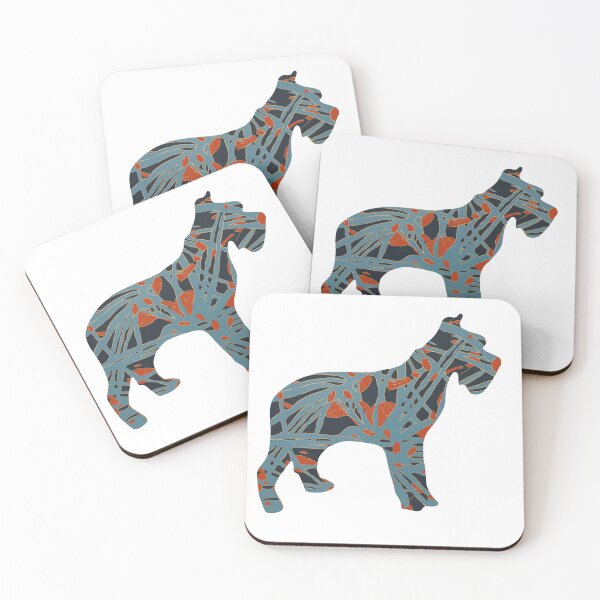 Item preview, Abstract Dog Silhouette with Bottlebrush Inspired Pattern designed and sold by hayleygpaints.