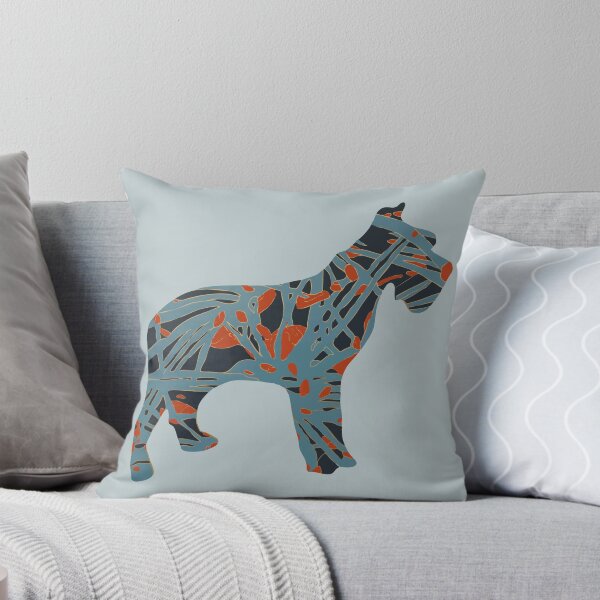 Item preview, Abstract Dog Silhouette with Bottlebrush Inspired Pattern designed and sold by hayleygpaints.