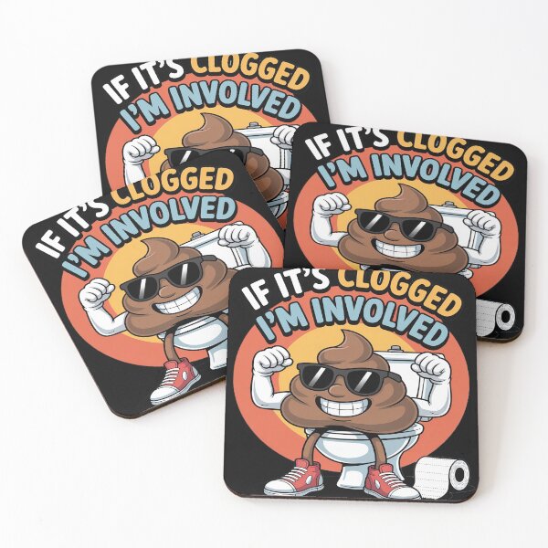 Item preview, If It's Clogged I'm Involved Funny Toilet designed and sold by Libbysharts.