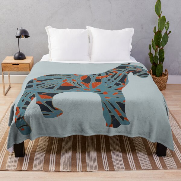 Item preview, Abstract Dog Silhouette with Bottlebrush Inspired Pattern designed and sold by hayleygpaints.