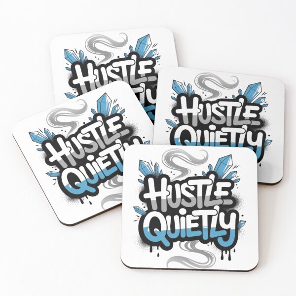 Item preview, Hustle Quietly Minimal Statement Print designed and sold by NewUSShop.