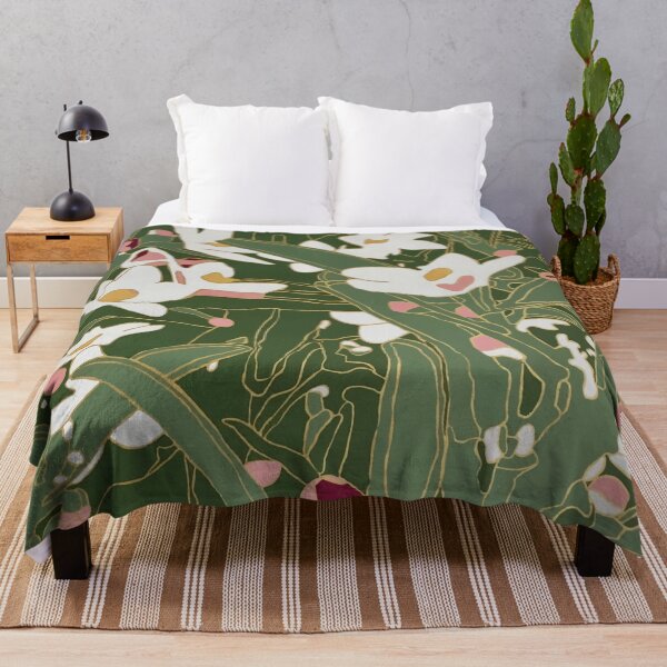 Item preview, Abstract Wax flower jungle leaves designed and sold by hayleygpaints.
