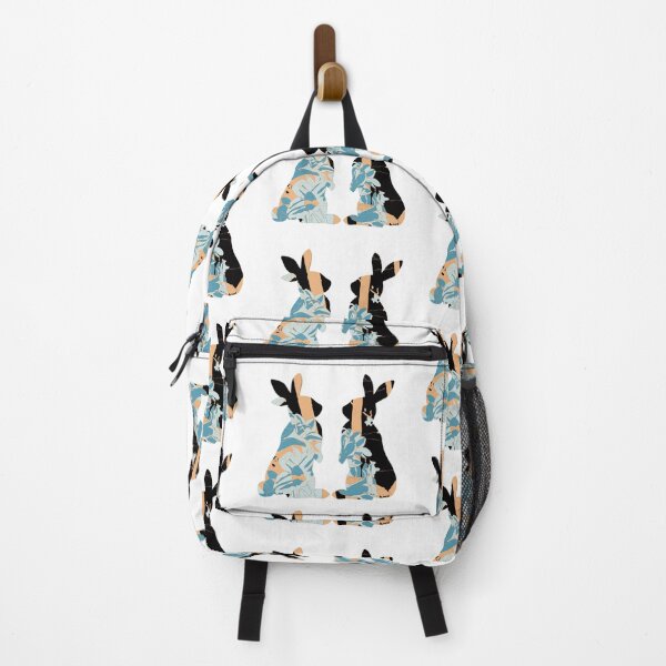 Item preview, Floral Rabbit Duo – Modern Abstract Design designed and sold by hayleygpaints.