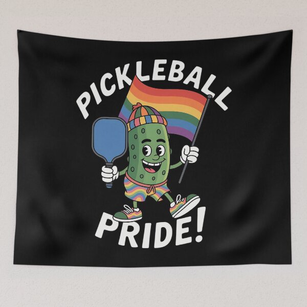 Item preview, Funny Pickleball Player Pride Rainbow Flag LGBT Gay Pride designed and sold by Morphologiona.