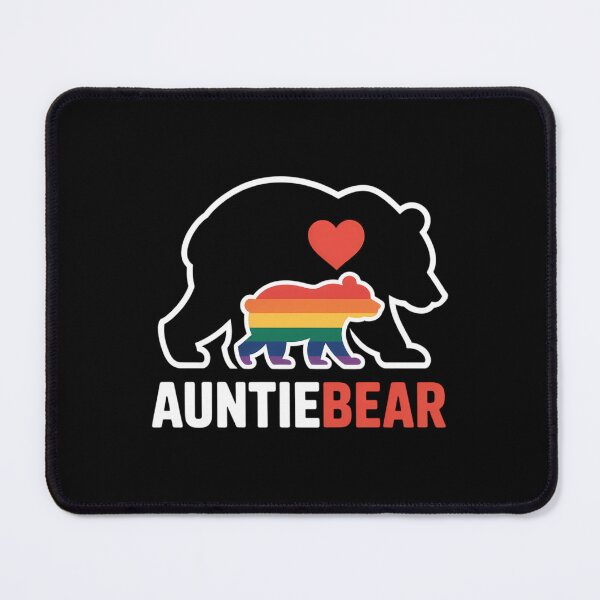 Item preview, Auntie Bear Proud Aunt Rainbow Flag LGBT Pride Mother's Day designed and sold by Morphologiona.