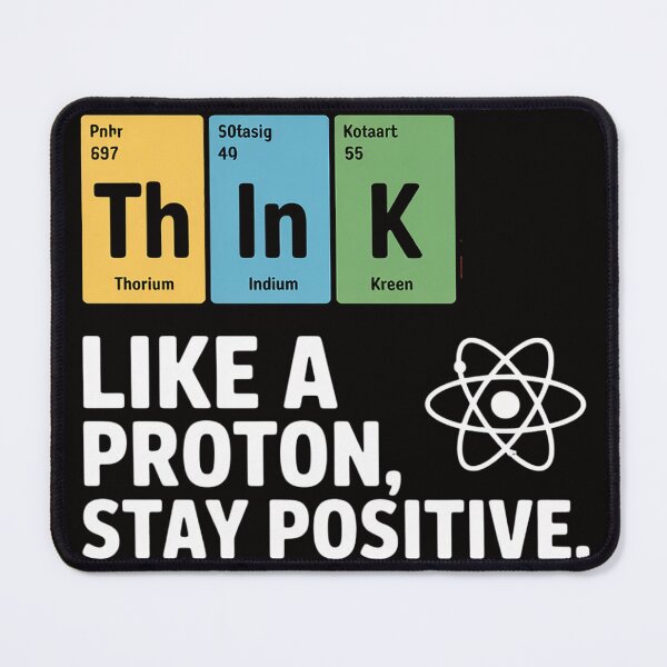 Item preview, Think Like A Proton Stay Positive Science designed and sold by PattonJillian.